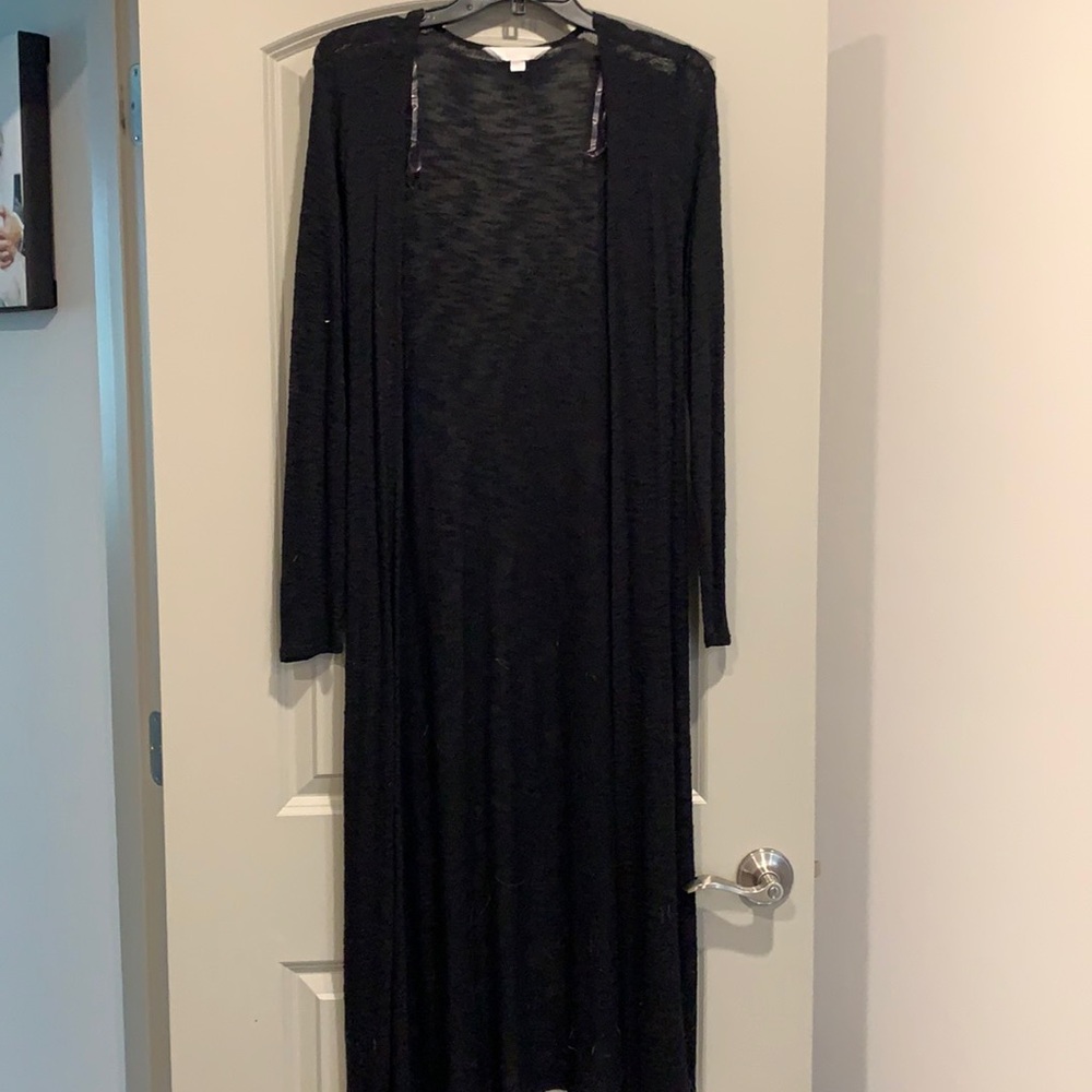 Black cardigan